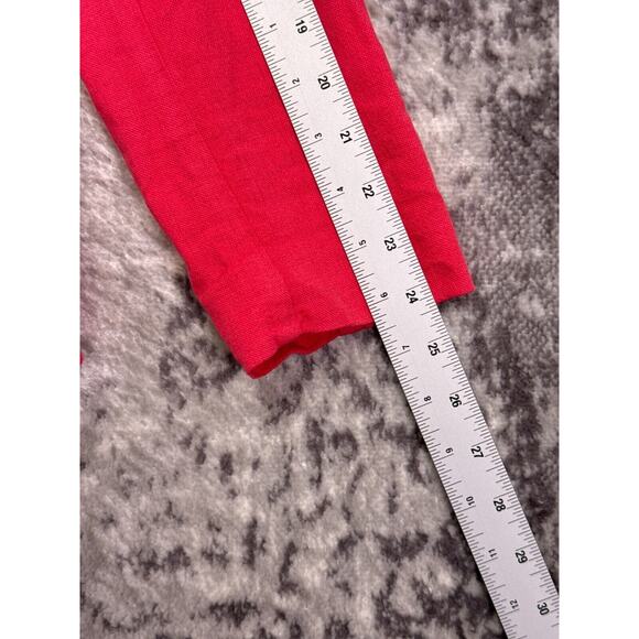 Raquel Allegra Jacket 1 / US Medium Womens Pink Linen Blend Deconstructed Blazer - Picture 5 of 8